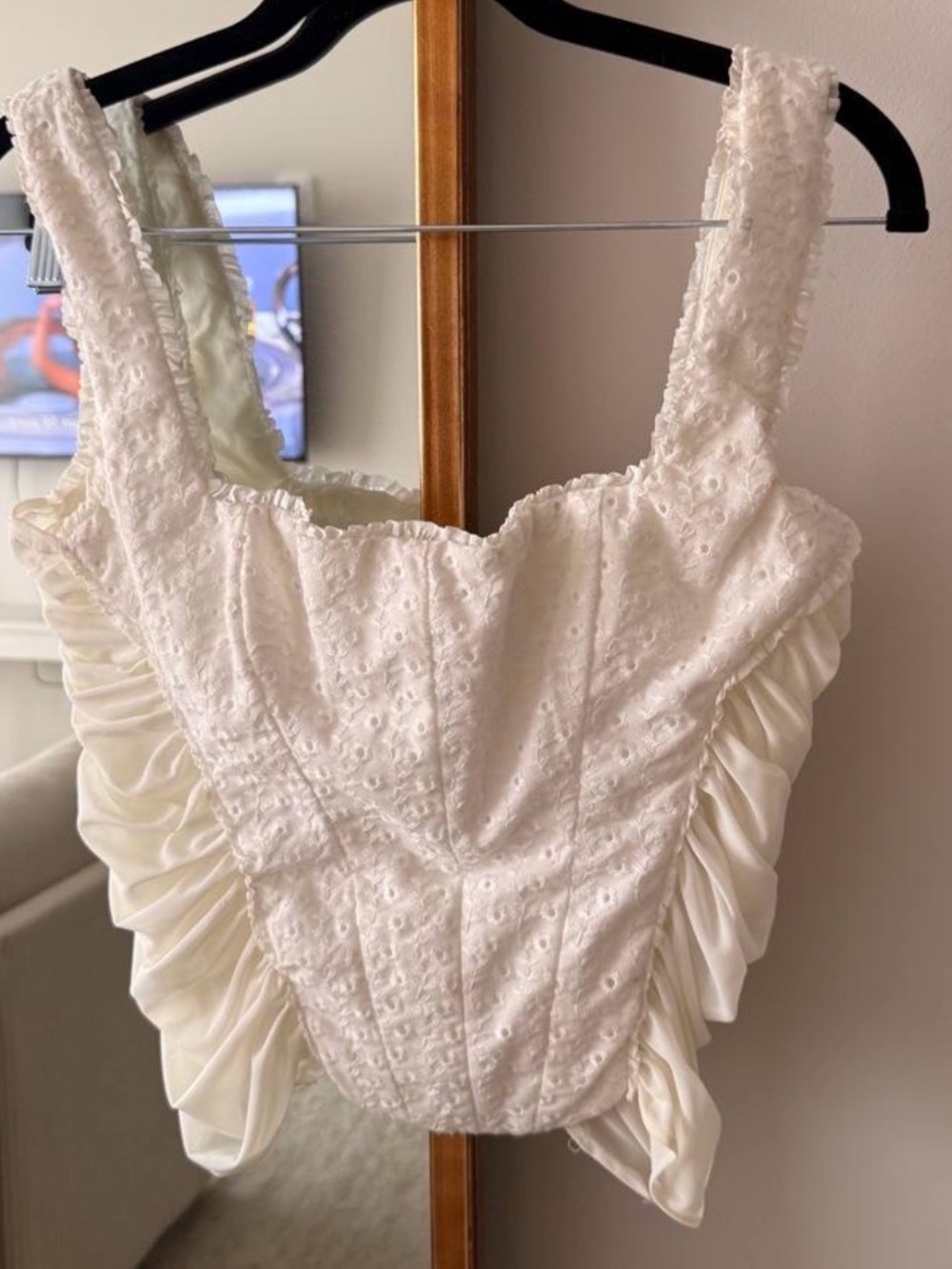 House of CB eyelet corset top